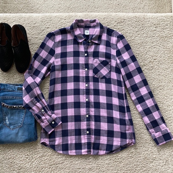 GAP Tops - GAP Flannel Shirt